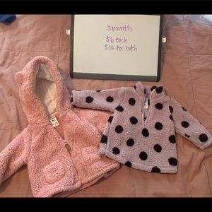 3 month fleece jackets
